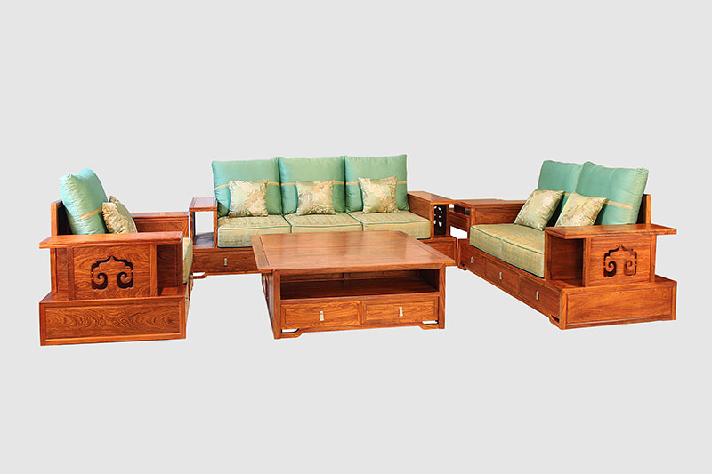 普洱中式实木沙发简直太美了